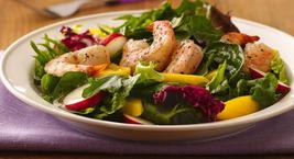 CAMARON A LA PIMIENTA ENSALADA DE MANGO